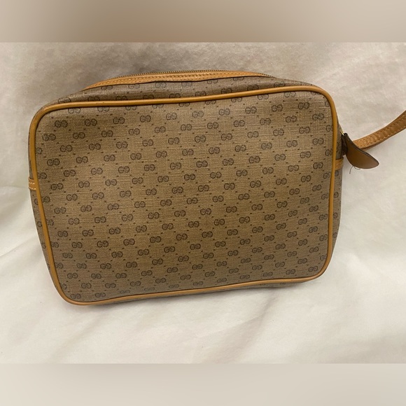 Gucci Micro GG Vintage Wristlet Cosmetic Pouch Microguccissima Coated Canvas - Picture 2 of 4